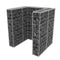 vidaXL - Schanskorf - enkele - vuilnisbak - ombouw - 110x100x120 - cm - staal