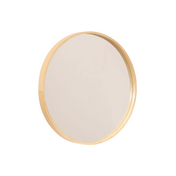 SKLYM Yiro Ronde Wandspiegel - 50 cm Diameter - Houten Frame