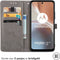 iMoshion Hoesje Geschikt voor Motorola Moto G32 Hoesje Met Pasjeshouder - iMoshion Mandala Bookcase - Grijs
