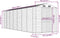 vidaXL - Tuinschuur - 191x640x198 - cm - gegalvaniseerd - staal - lichtgrijs