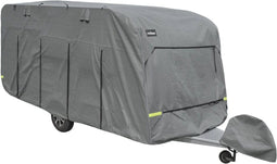 Campout Caravanhoes - 5,18 tot 5,79 x 2,50 m - Beschermt tegen regen sneeuw stof vuil en uv-straling - Grijs