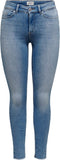 ONLY ONLBLUSH LIFE MID SK ANK RAW REA155 NOOS - Dames Jeans - Skinny - Maat S30