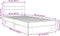 vidaXL - Bedframe - bewerkt - hout - en - metaal - zwart - 90x190 - cm