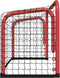 vidaXL Hockeydoel met net 68x32x47 cm staal en polyester rood en zwart