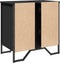 vidaXL - Wastafelkast - 60x35x60 - cm - bewerkt - hout - zwart