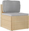 vidaXL - Ligbedkussen - voor - Rugleuning - Grijs - 70x40x12 - cm - Oxford - Stof
