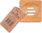 SKOON Bamboo solid bar (zeep) houder vierkant