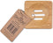 SKOON Bamboo solid bar (zeep) houder vierkant