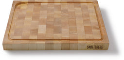 Skottsberg Snijplank met geul Wood Works 40 x 30 x 3.5 cm Hout Beige