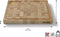 Skottsberg Snijplank met geul Wood Works 40 x 30 x 3.5 cm Hout Beige