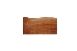 Skottsberg - Wood Works - Serveerplank - Ingefreesde handgrepen - 35 x 18 x 3 cm - Longan hout - Borrelplank