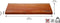 Skottsberg - Wood Works - Serveerplank - Ingefreesde handgrepen - 50 x 19 x 3 cm - Longan hout - Borrelplank