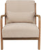 SKOVDE - Fauteuil - Beige - Rubberhout