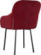 vidaXL - Eetkamerstoelen - 2 - st - fluweel - wijnrood