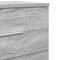 vidaXL - Nachtkastje - met - 2 - lades - 40x36x50 - cm - grijs - sonoma - eikenkleurig