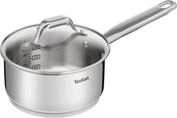 Tefal Ultimum - Steelpan 18 cm - RVS met deksel - Geschikt voor alle warmtebronnen