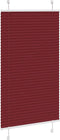 vidaXL - Plissé - rolgordijn - 75x100 - cm - stofbreedte - 74,4 - cm - bordeauxrood