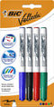 Blister 4 BIC Whiteboard Marker Velleda 1741 blister assorti