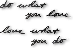 Umbra wanddecoratie tekst Mantra - Zwart