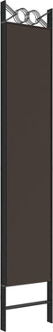 vidaXL - Kamerscherm - met - 4 - panelen - 160x220 - cm - stof - bruin