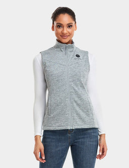 Verwarmde Fleece Bodywarmer – Grijs – Slim Fit - Inclusief Powerbank - Maat S