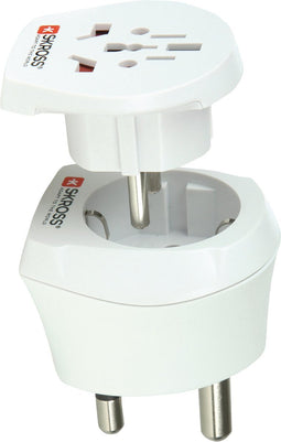 Skross 1.500202-E - Reisstekker - combo-landadapters - Wit - meer dan 150 landen