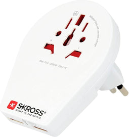 Skross 1.500269 Reisstekker World to Swiss+Italy+Brazil