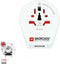 Skross 1500267 Reisstekker Country Adapter World to UK USB