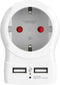 SKROSS - Home Europe Stopcontact Verlenger met USB Hub - 2xUSB