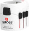 SKROSS - Reisadapter - Europa naar Wereld - met randaarde stekker (zonder Zwitserland & Italië) + 2xUSB 2400 mA