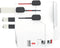 SKROSS - Reisadapter - Wereld naar Europa - met randaarde stekker (zonder Zwitserland & Italië) + 2xUSB 2400 mA