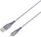 Skross USB-kabel USB 2.0 USB-A stekker 1.20 m Grijs Rond, Flexibel, Stoffen mantel SKCA0011A-MFI120CN