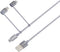 Skross USB-kabel USB 2.0 USB-A stekker 1.20 m Space grijs Rond, Flexibel, Stoffen mantel SKCA00143-1120CN