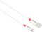 Skross USB-kabel USB 2.0 USB-C stekker 2.00 m Wit Rond SKCA0005A-MFI200CN