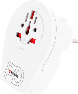 Skross - Wereld naar Europa Reisadapter 16A + USB C