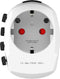 SKROSS - Wereldreisadapter met randaarde stekker 7000 mA + Schuko adapter