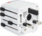 Skross - Wereldreisadapter MUV PRO 2-polig + 1 USB Snellader + 1 Type C 2500 mA Wit