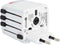 Skross - Wereldreisadapter MUV PRO 2-polig + 1 USB Snellader + 1 Type C 2500 mA Wit