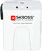 Skross - Wereldreisadapter MUV PRO 2-polig + 1 USB Snellader + 1 Type C 2500 mA Wit