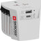 Skross - World Travel Adapter 2-pole + 1 USB Charger + 1 Type C 2400 mA White