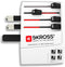 Skross - World Travel Adapter 2-pole + 4 USB Charger + 1 Type C 2400 mA White