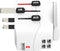 Skross - World Travel Adapter with Ground Plugs (no Swiss & Italy) + 4 USB SLOT 2400 mA White + World Top Input