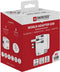 Skross - World Travel Adapter with Ground Plugs (no Swiss & Italy) + 4 USB SLOT 2400 mA White + World Top Input