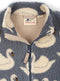 Konges Sløjd Jody Teddy Jacket/Jas met fleece - Swan - Maat 12 mnd