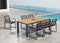 Taste 4SO - Ridge eettafel antraciet 220x95 teak