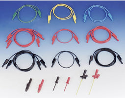 SKS Hirschmann 935980411 Veiligheidsmeetsnoerenset Banaanstekker 4 mm Banaanstekker 4 mm 1.00 m Zwart, Rood, Blauw, Gee