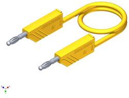 SKS Hirschmann CO MLN SIL 150/1 Meetsnoer Banaanstekker 4 mm Banaanstekker 4 mm 1.50 m Geel 1 stuk(s)