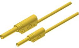 SKS Hirschmann MAL S WS 2-4 100/1 Veiligheidsmeetsnoer Banaanstekker 4 mm Banaanstekker 2 mm 1.00 m Geel 1 stuk(s)