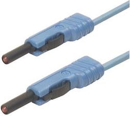 SKS Hirschmann MLB 50/1 V bl Meetsnoer Banaanstekker 4 mm Banaanstekker 4 mm 0.50 m Blauw 1 stuk(s)