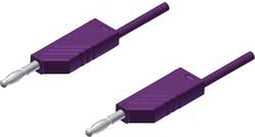 SKS Hirschmann MLN 200/2,5 VI Meetsnoer Banaanstekker 4 mm Banaanstekker 4 mm 2.00 m Violet 1 stuk(s)